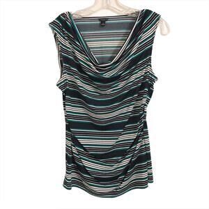 Ann Taylor Figure Flattering Stripe Sleeveless Top
